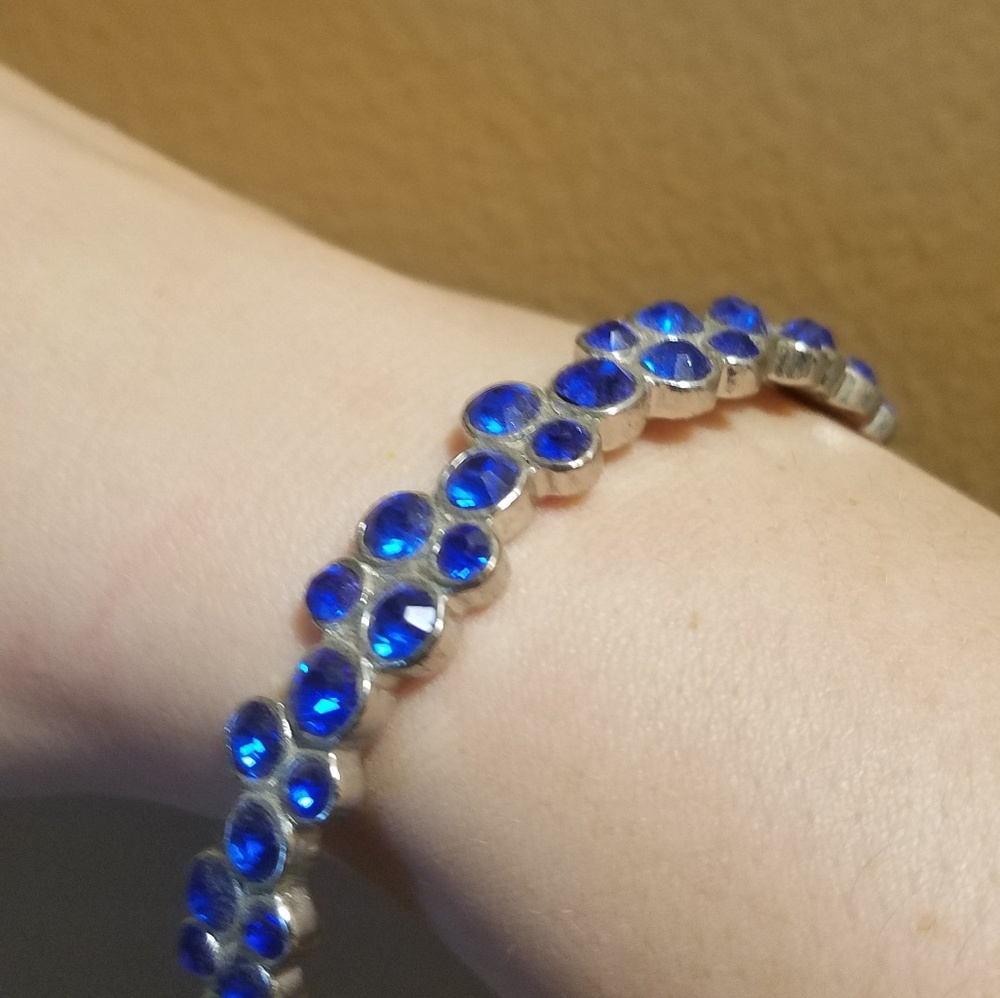 Blue studded bangle